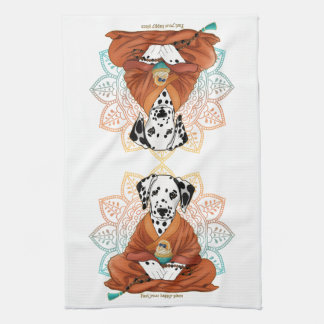 Dalmatian Find Your Happy Place Kitchen Towel