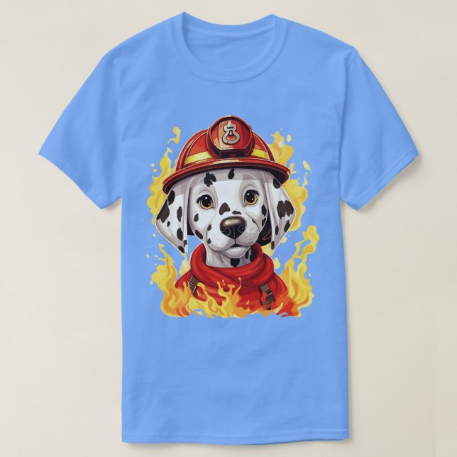 Dalmatian firefighter 1 T-Shirt (Design Front)