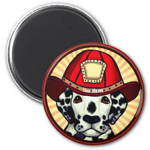 Dalmatian Firefighter  Magnet