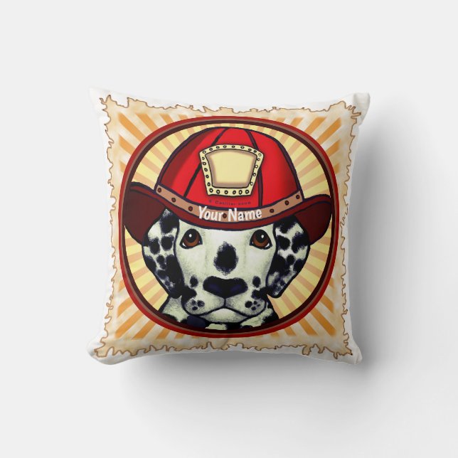 Dalmatian Firefighter pillow (Front)