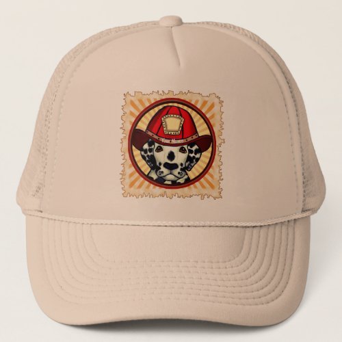 Dalmatian Firefighter  Trucker Hat