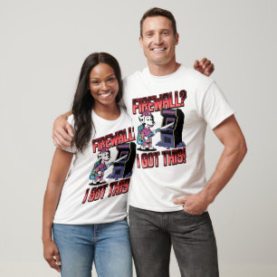 Dalmatian Firefighter vs. Error 404 Arcade Machine T-Shirt
