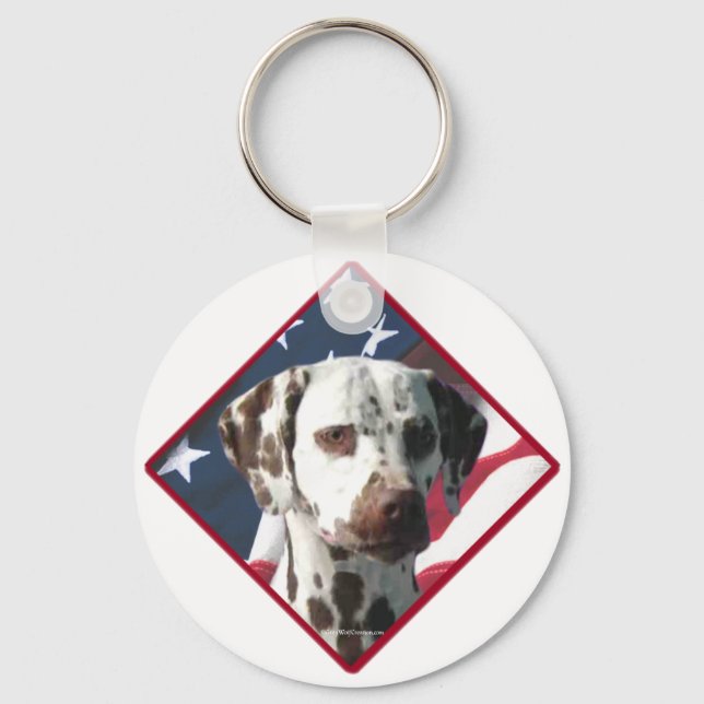 Dalmatian Flag Keychain (Front)