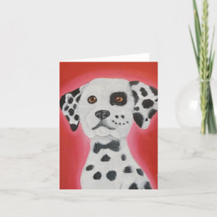 Dalmatian Folded Greeting Card