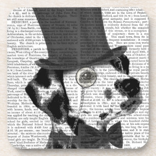 Dalmatian, Formal Hound and Hat Beverage Coaster