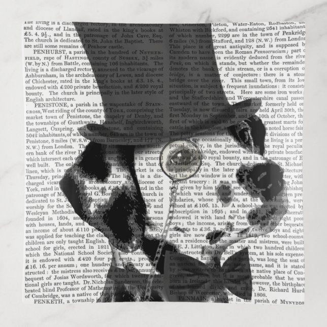 Dalmatian, Formal Hound and Hat Trinket Tray (Front)