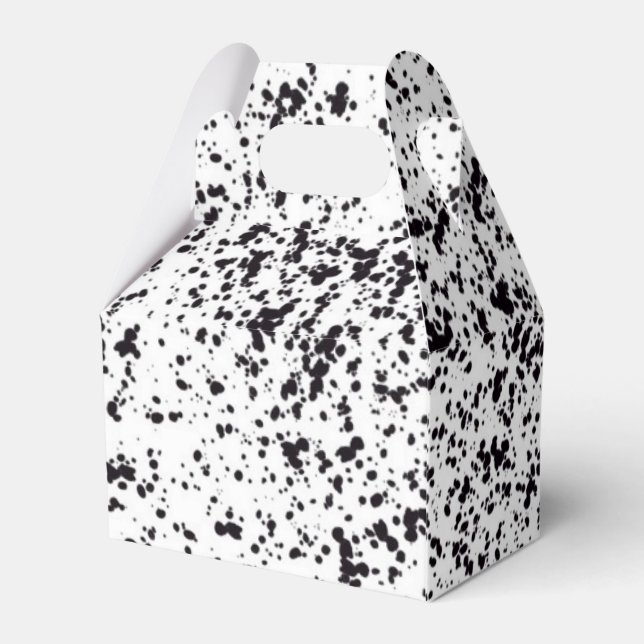 Dalmatian Gable Favor Box (Back Side)