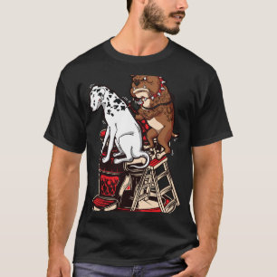 Dalmatian Getting Spots Tattoo Bulldog Tattoo Arti T-Shirt