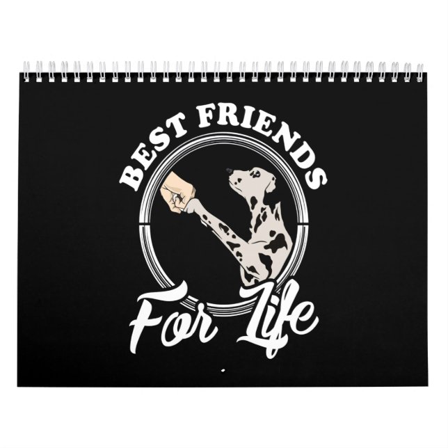 Dalmatian Gift | Best Friends For Life Calendar (Cover)