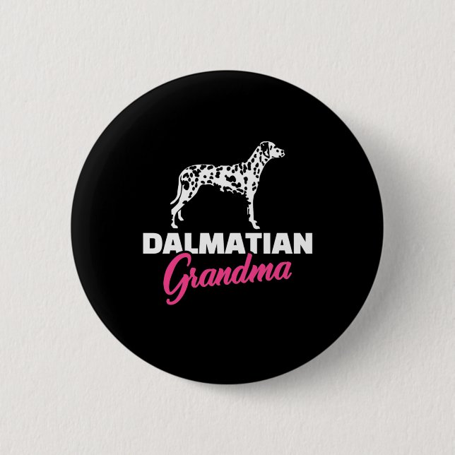 Dalmatian Grandma Button (Front)