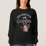 Dalmatian Grandma Dog  Womens Dog Pet  Christmas Sweatshirt