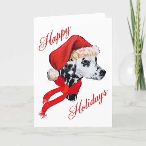 Dalmatian Happy Holidays Holiday Card