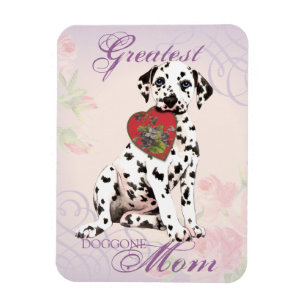 Dalmatian Heart Mom Magnet