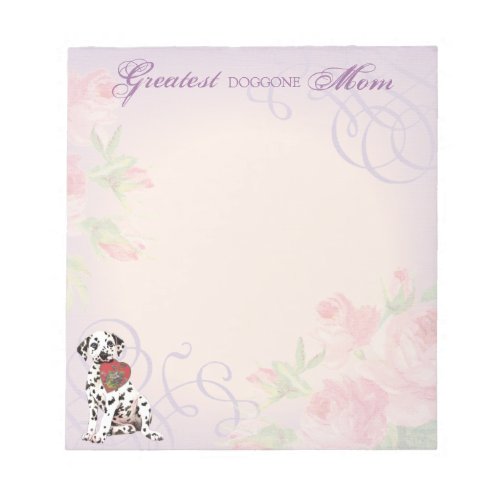 Dalmatian Heart Mom Notepad