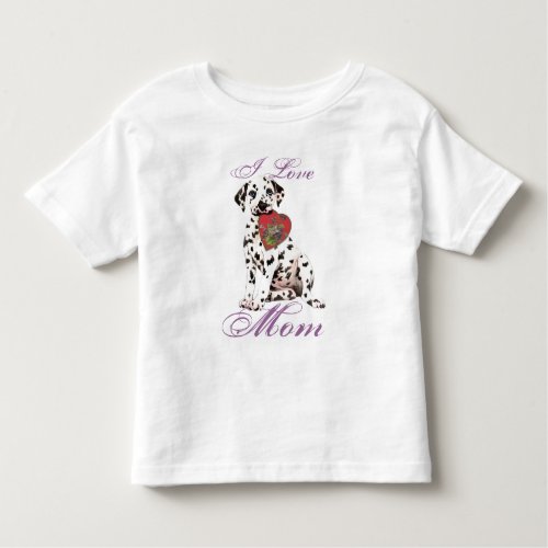 Dalmatian Heart Mom Toddler T_shirt