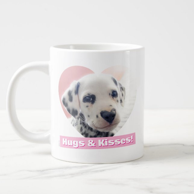 Dalmatian Heart Nose Giant Coffee Mug (Left)