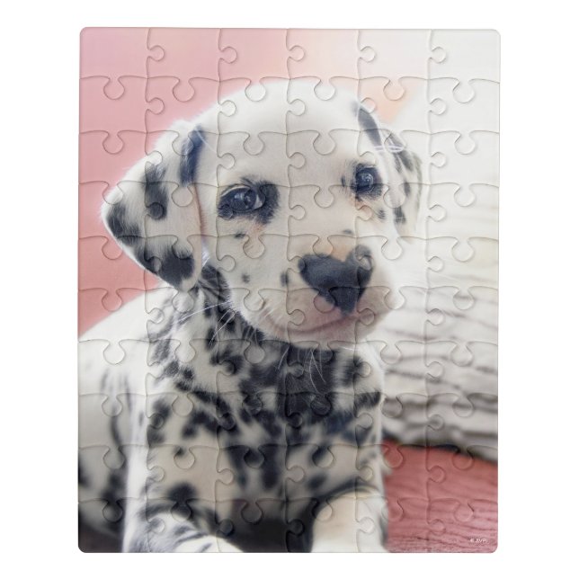 Dalmatian Heart Nose Jigsaw Puzzle (Puzzle Vertical)