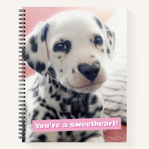 Dalmatian Heart Nose Notebook