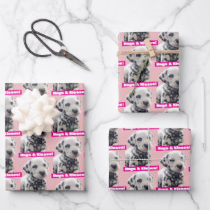 Dalmatian Heart Nose Wrapping Paper Sheets