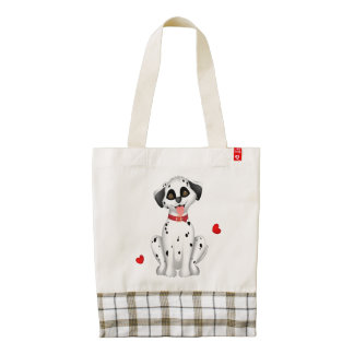 Dalmatian hearts zazzle HEART tote bag