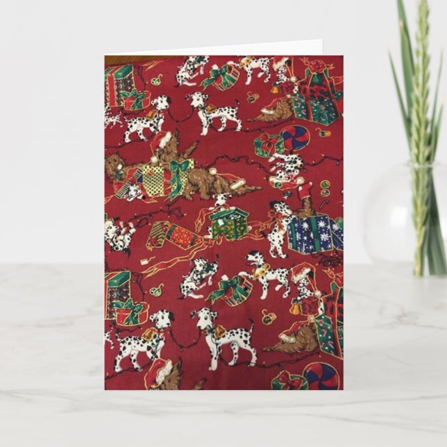Dalmatian Holiday Print Card (Front)