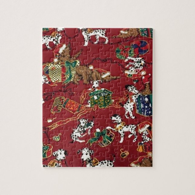 Dalmatian Holiday Print Jigsaw Puzzle (Vertical)