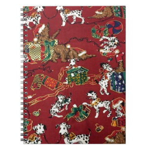Dalmatian Holiday Print Notebook