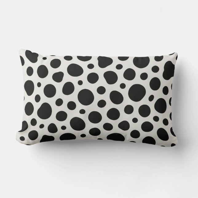 Dalmatian Inspired Design Lumbar Pillow (Front)