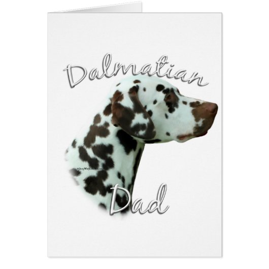 Dalmatian (liver) Dad 2 Cards (Front)