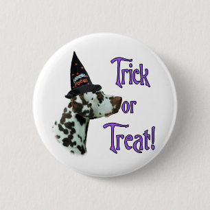 Dalmatian (liver) Trick Pinback Button