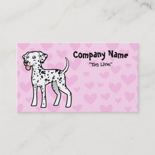 Customizable Dalmatian Love Business Cards
