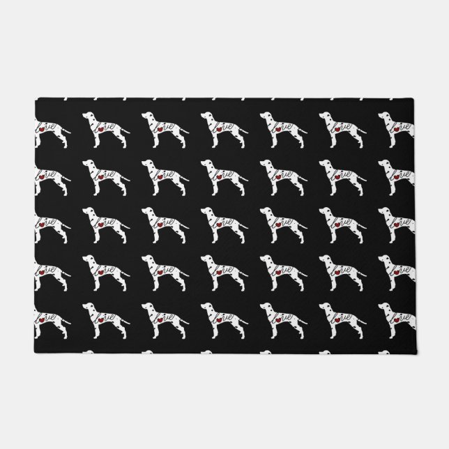 Dalmatian Love Doormat (Front)