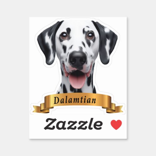 Dalmatian love friendly cute sweet dog sticker