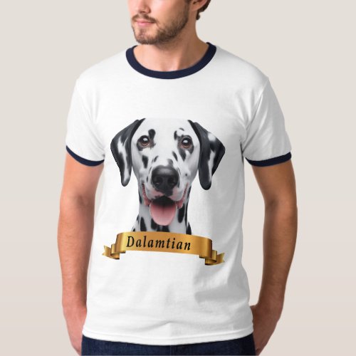 Dalmatian love friendly cute sweet dog T_Shirt