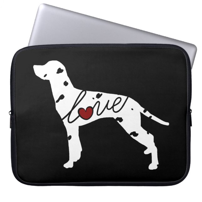 Dalmatian Love Laptop Sleeve (Front)