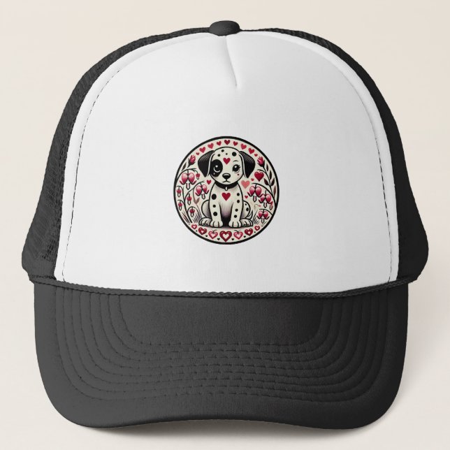 Dalmatian Love Trucker Hat (Front)