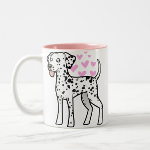 Dalmatian Love Two-Tone Coffee Mug