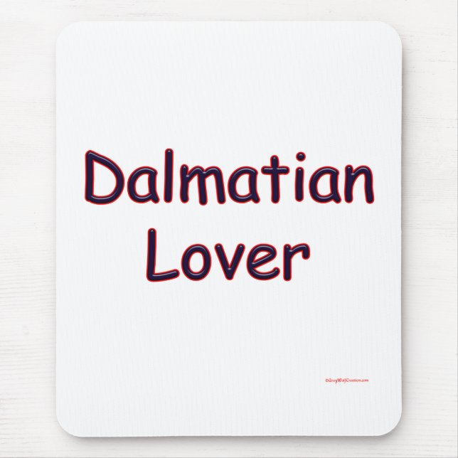 Dalmatian Lover Mouse Pad (Front)