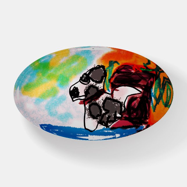 Dalmatian lover style  paperweight (Front)