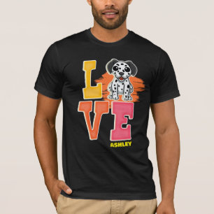 Dalmatian lovers cute color T-Shirt