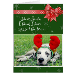 Dalmatian Miss The Train Green Cards