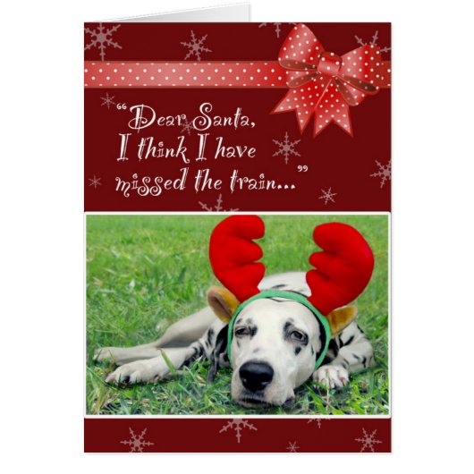 Dalmatian Miss The Train Red Cards (Front)