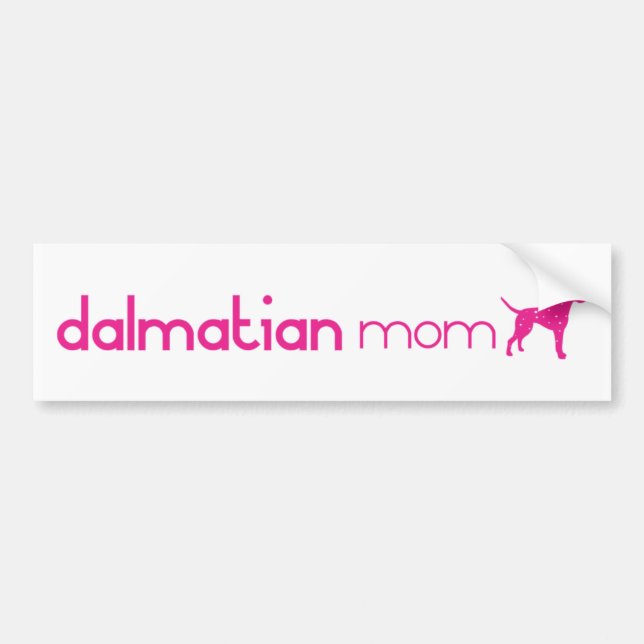 Dalmatian Mom Bumper Sticker (Front)