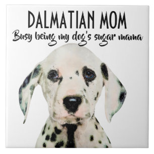 Dalmatian Mom Ceramic Tile