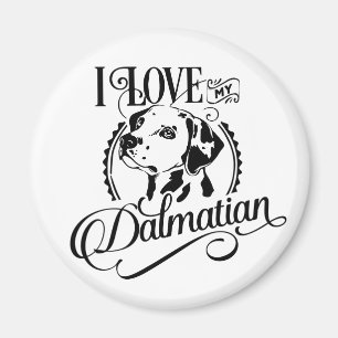 Dalmatian Mom Puppy Dad Fire Dog Lover Magnet