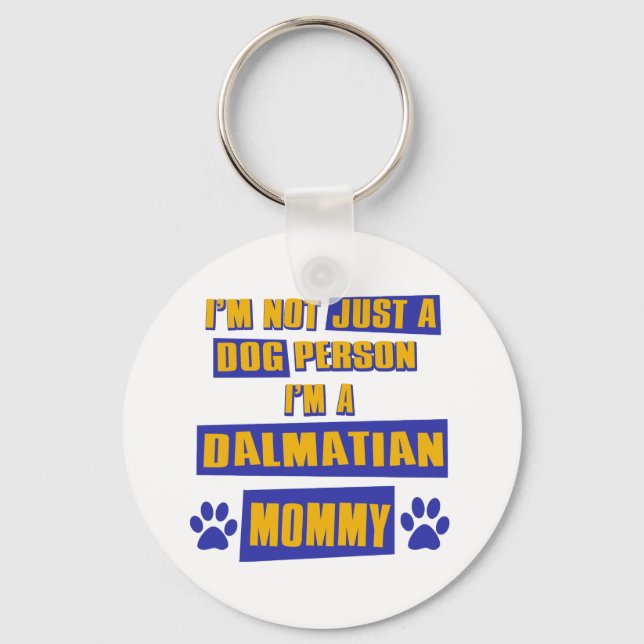 Dalmatian Mommy Keychain (Front)