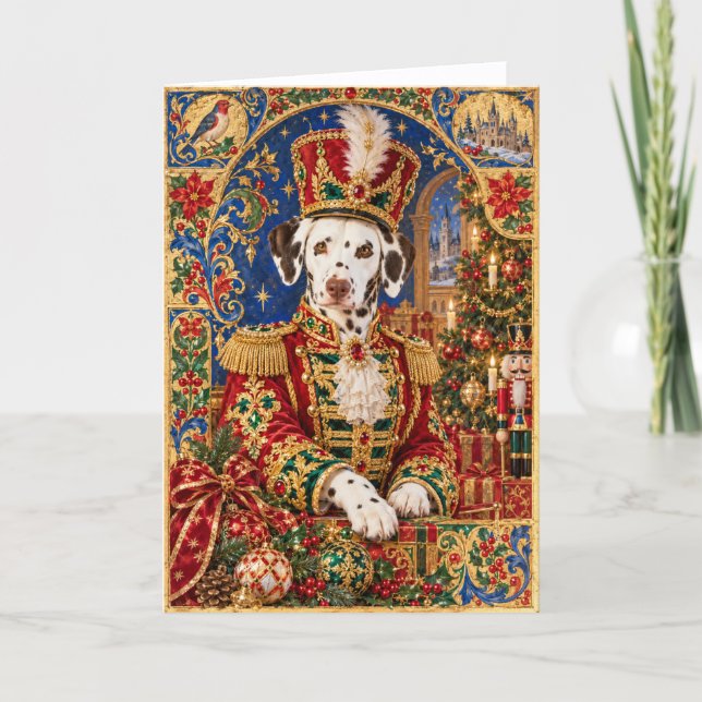 Dalmatian Nutcracker Card (Front)