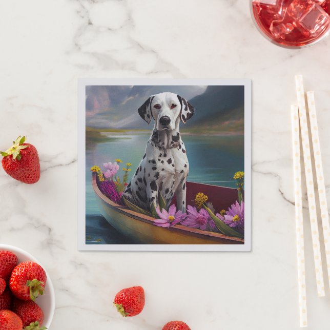 Dalmatian on a Paddle: A Scenic Adventure Napkins (Insitu)