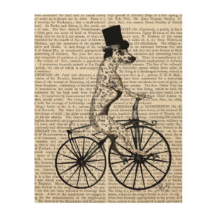Dalmatian on Bicycle Wood Wall Decor