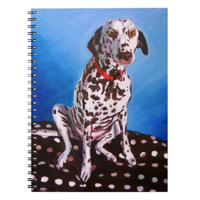 Dalmatian on spotty cushion 2011 notebook (Front)